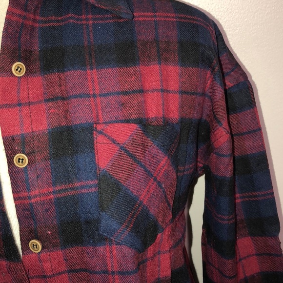 NWT flannel button down long-sleeved - Picture 4 of 5